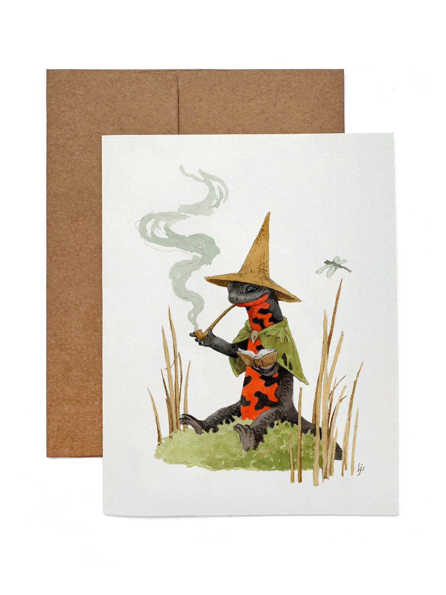 Lily Seika Jones - Newt's Nature Nook Greeting Card