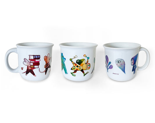 Matthew Forsythe - Pokko, Mina, and Aggie Mug Set
