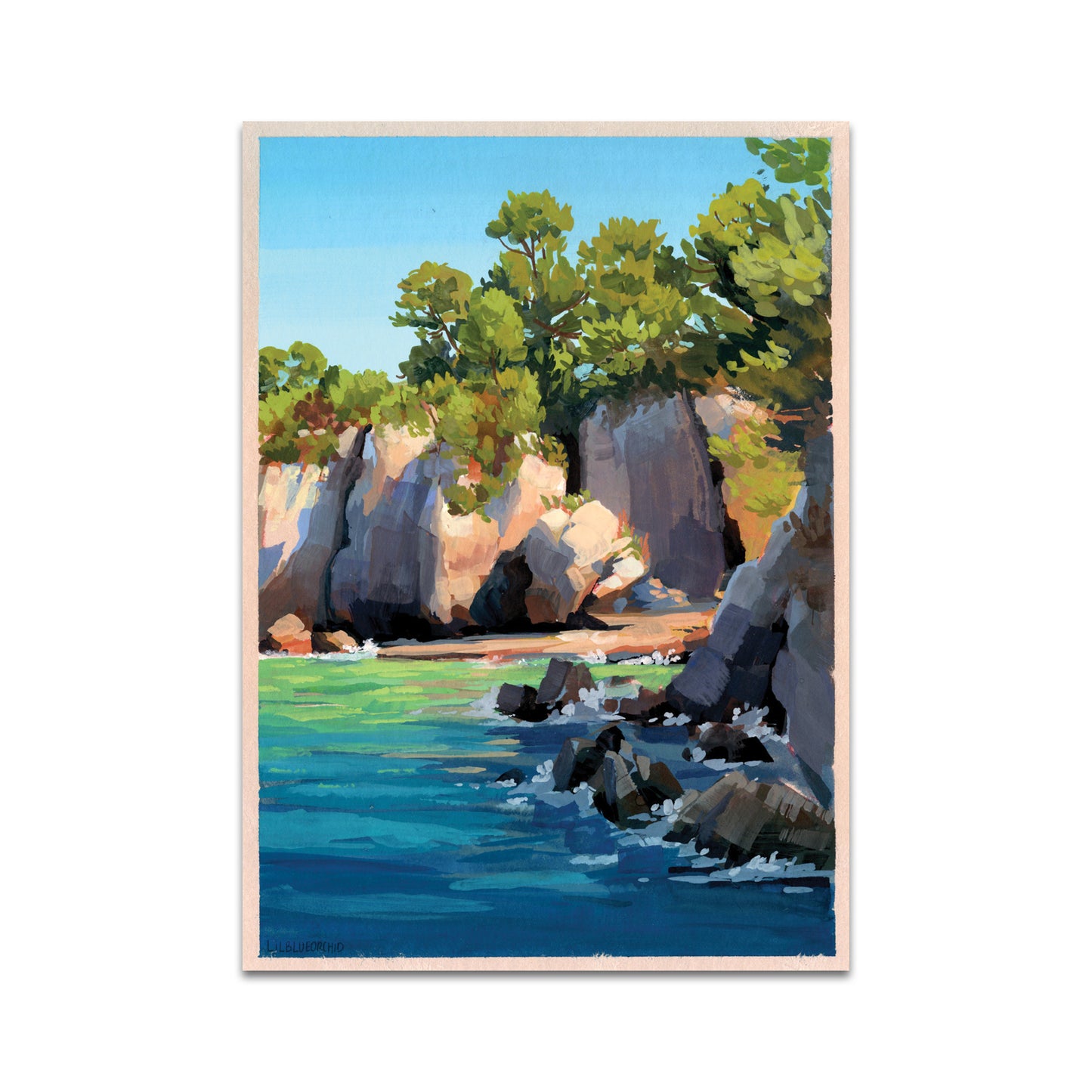 P10 - Lilblueorchid Postcard 1