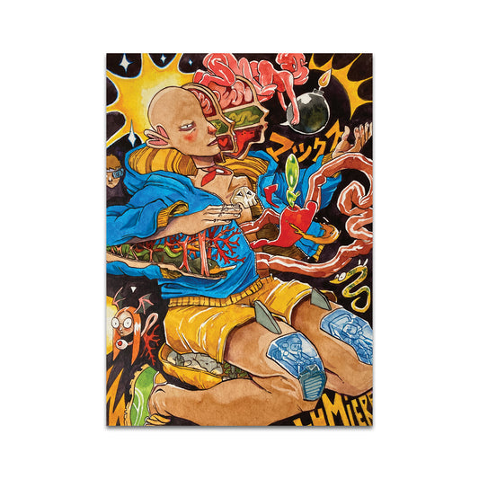 P10 - Lunatik Kid Postcard 1