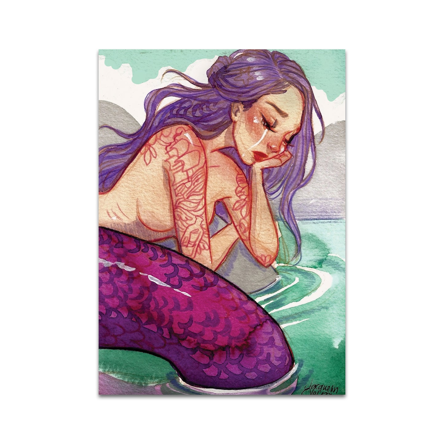 P9 - アンバー・スカイ・アルコック ポストカード 1