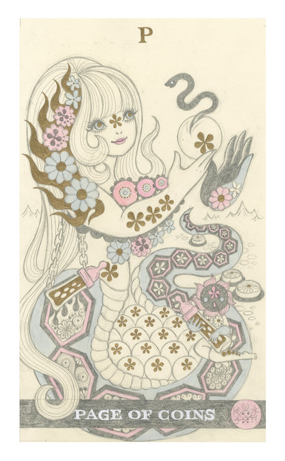 Junko Mizuno - Page Of Coins: Snake Mother