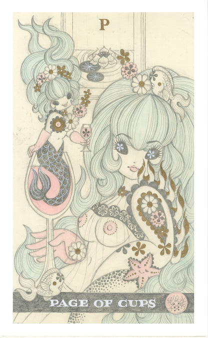 Junko Mizuno - Page Of Cups: Miss Angel Fish