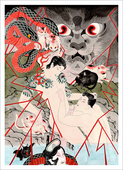 David Le Goon - Love Island - The Cats Out of the Bag (2/3) Print