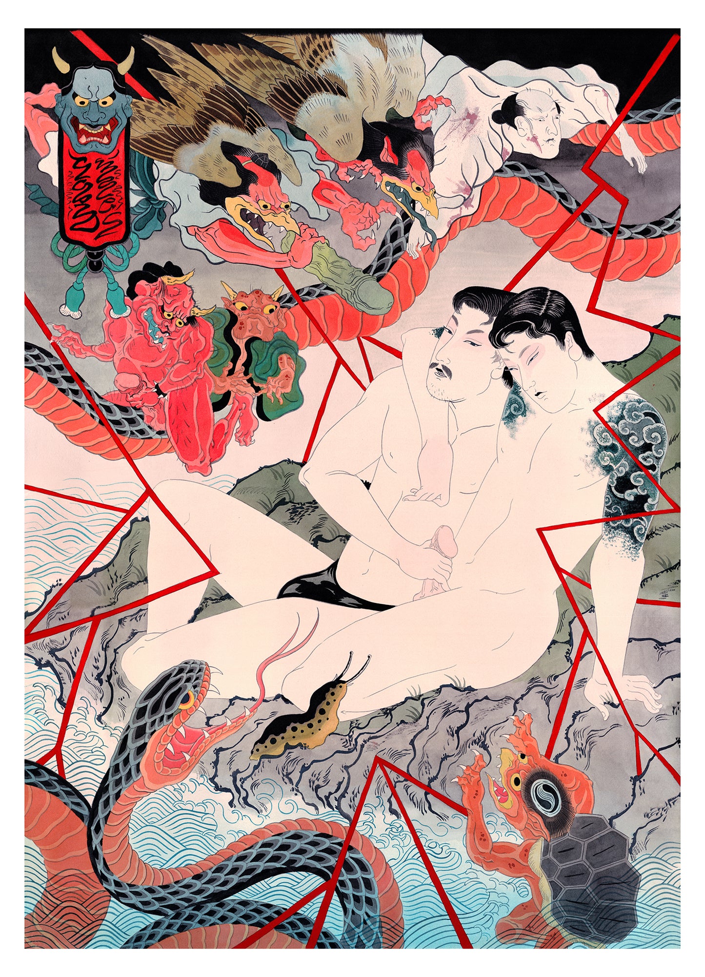 David Le Goon - Love Island - The Voyuergers (1/3) Print