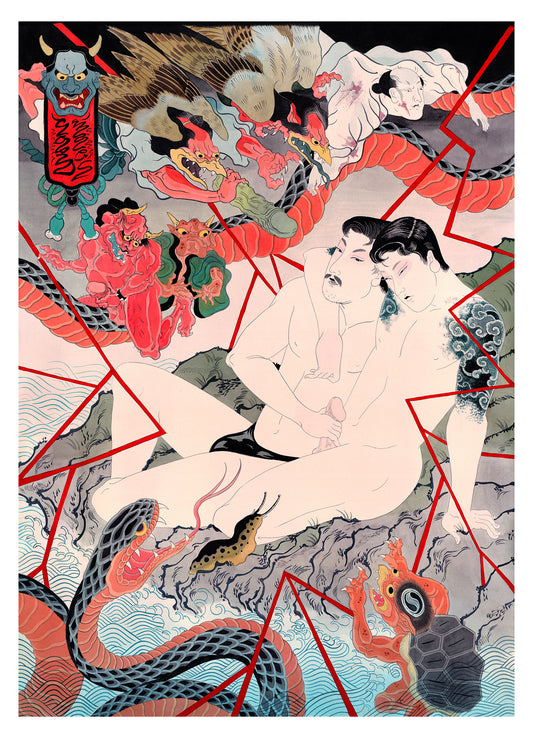 David Le Goon - Love Island - The Voyuergers (1/3) Print