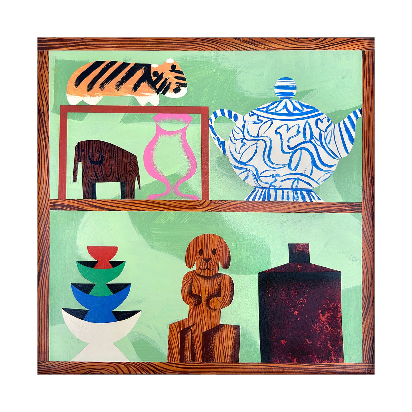 Josh Stover - Oedo Antique Market Shelf Print