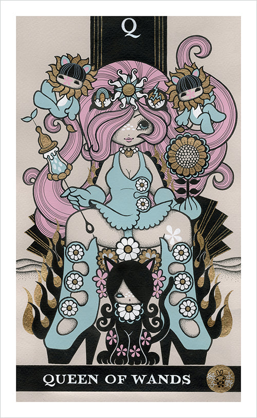 Junko Mizuno - Queen of Wands Print – Nucleus Portland