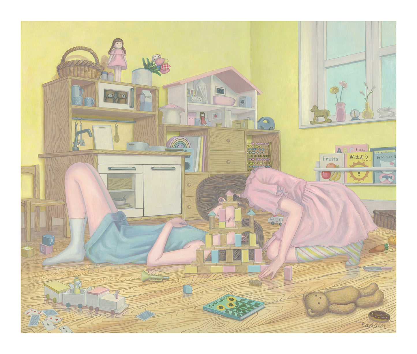 Kana Miyamoto - Castle of Blocks Print