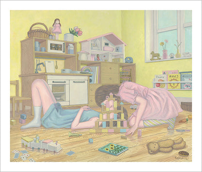 Kana Miyamoto - Castle of Blocks Print