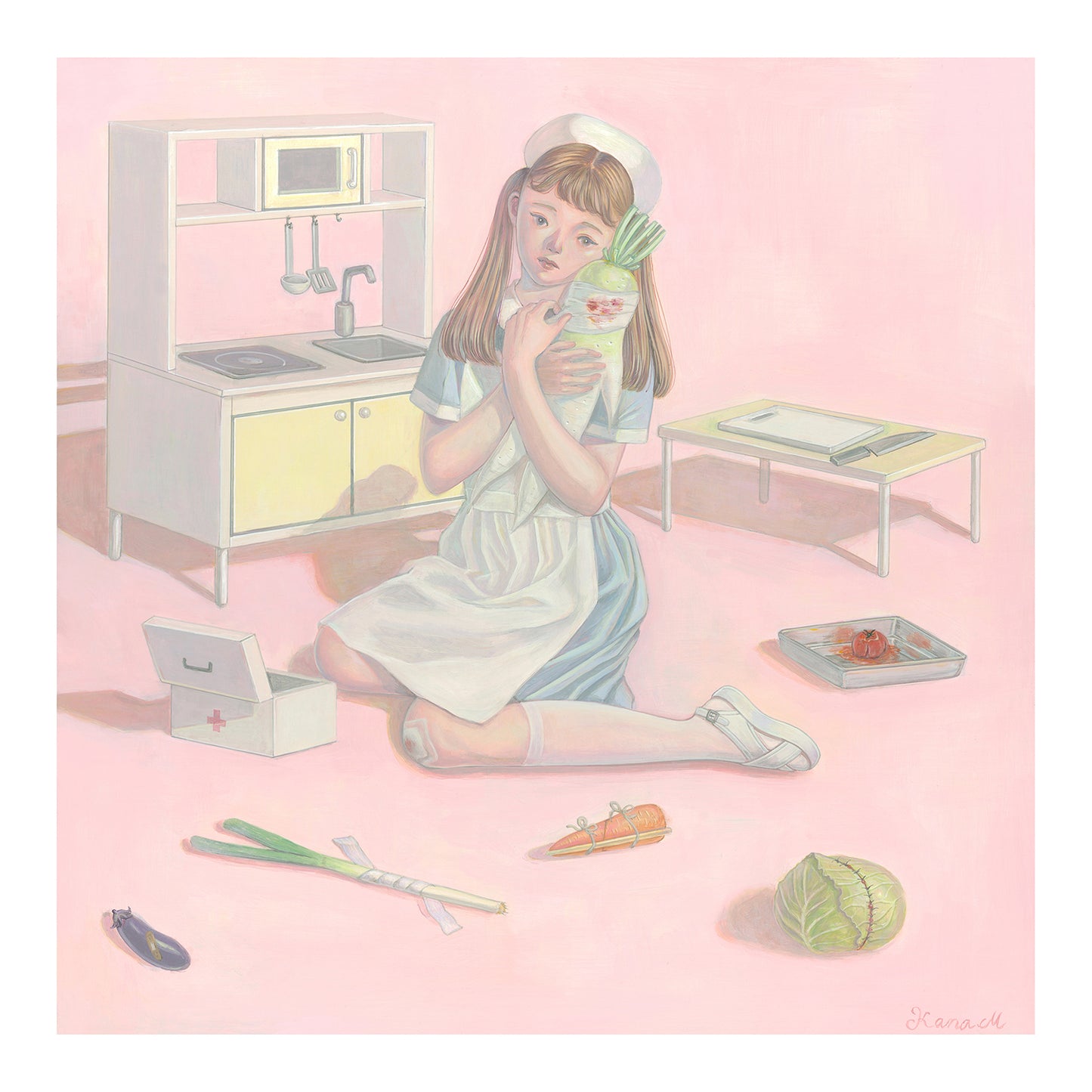 宮本佳奈 - かわいそうな野菜 プリント