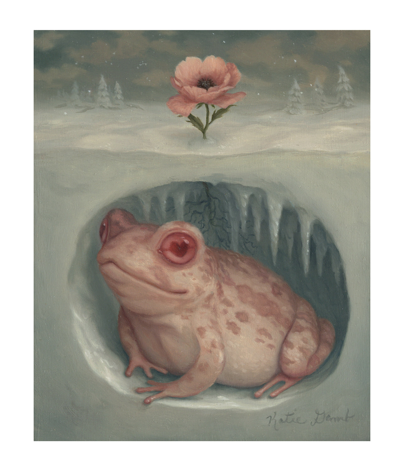 Katie Gamb - Cold Thoughts Warm Heart Print