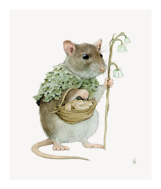 Lily Seika Jones - Biscuit Rat Print