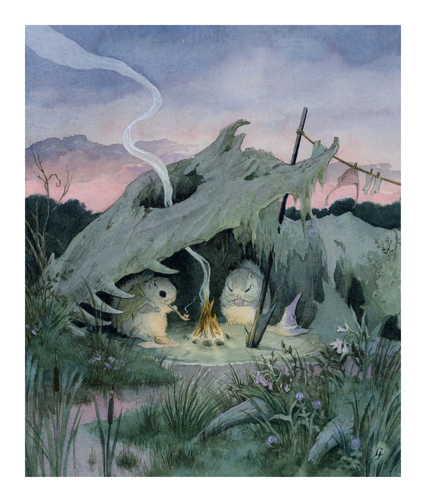 Lily Seika Jones - Dragonbone Marsh Print