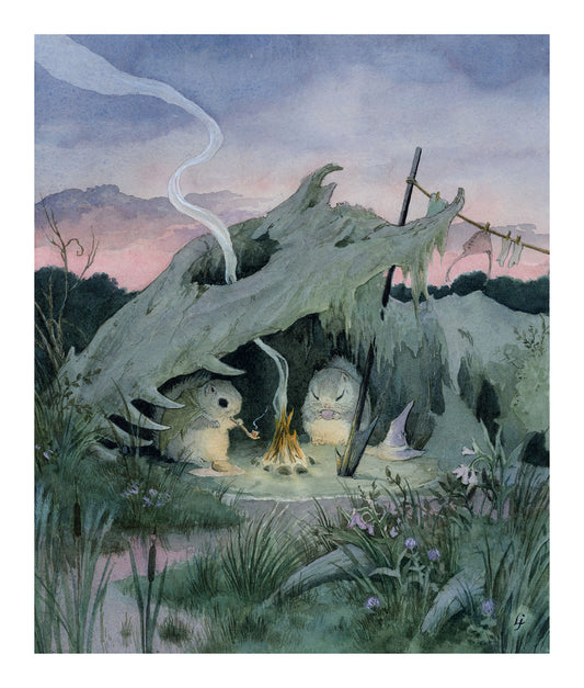 Lily Seika Jones - Dragonbone Marsh Print