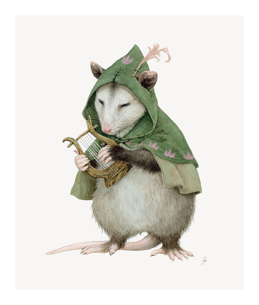 Lily Seika Jones - Possum Bard Print