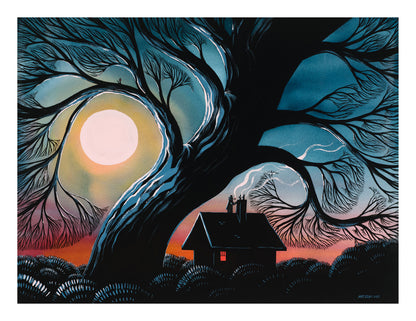 Matt Schu - Big Pink Moon Print