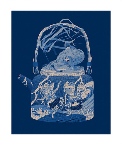 NVM Illustration - Storm in Teapot Print