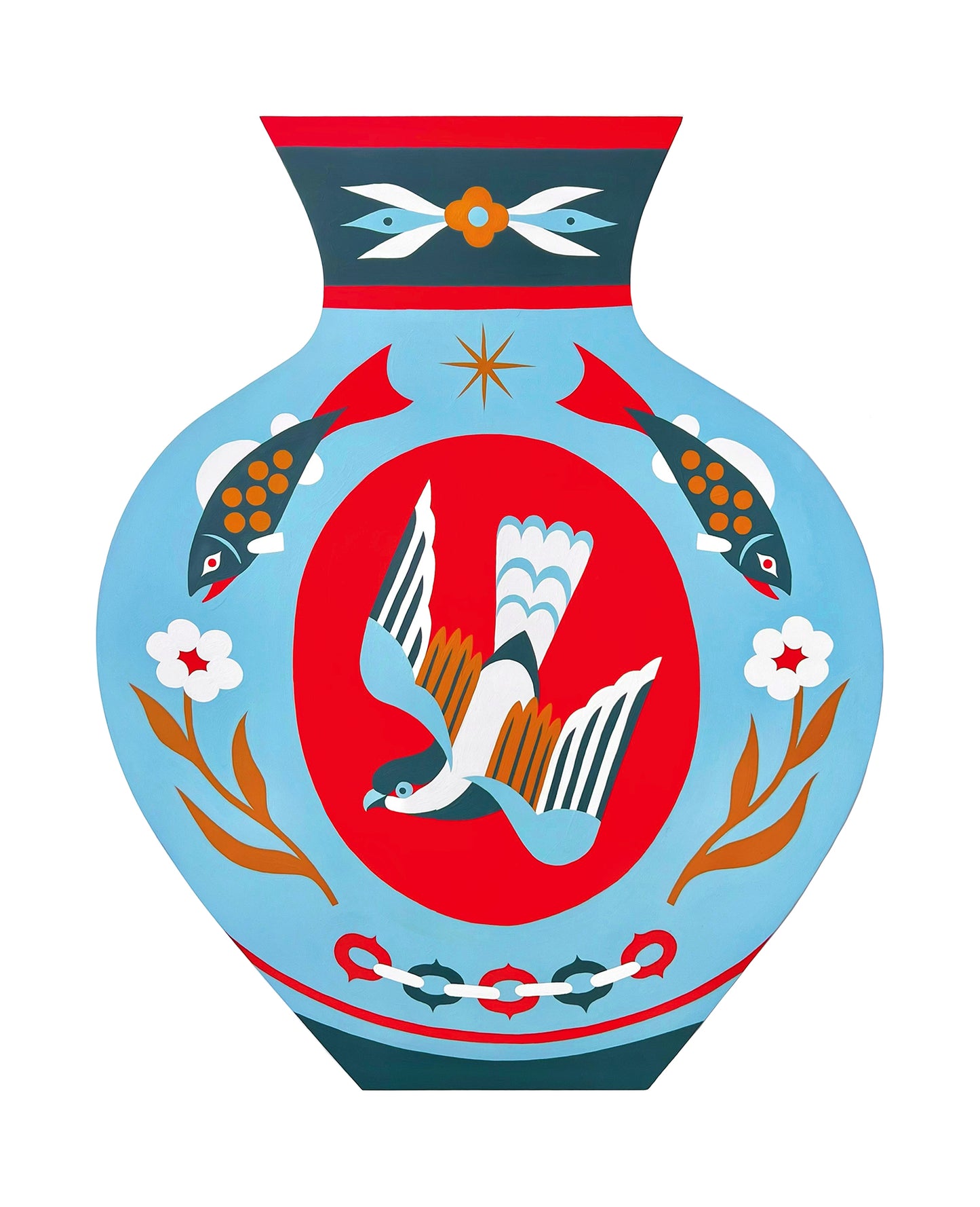 Stevie Shao - Osprey Vase Print