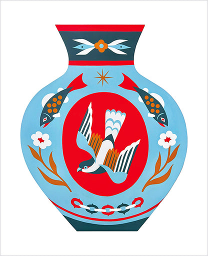 Stevie Shao - Osprey Vase Print