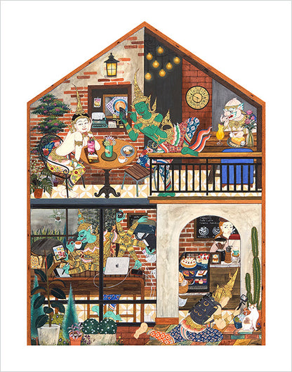Subannakrit Krikum - RAMA Café Print
