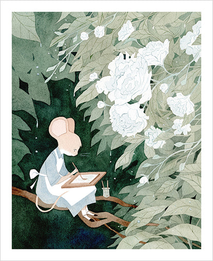 ヴァネッサ・ギリングス - 雨の日の絵画プリント