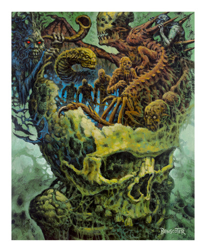 Wes Benscoter - Hallucinating Skull Print