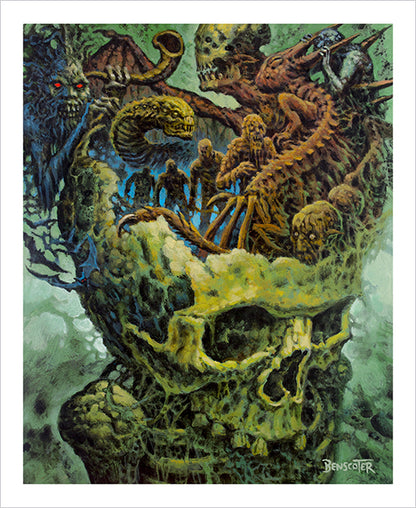 Wes Benscoter - Hallucinating Skull Print