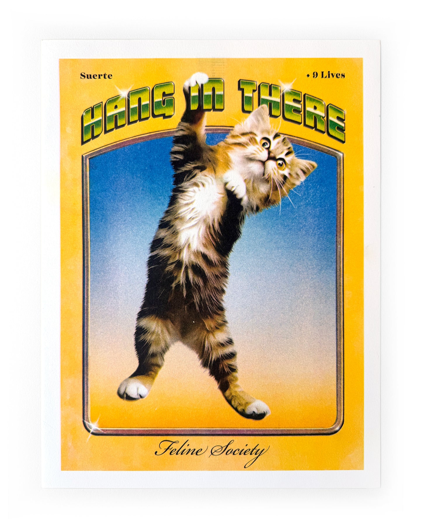 Adrian Contreras - Hang In There Risograph