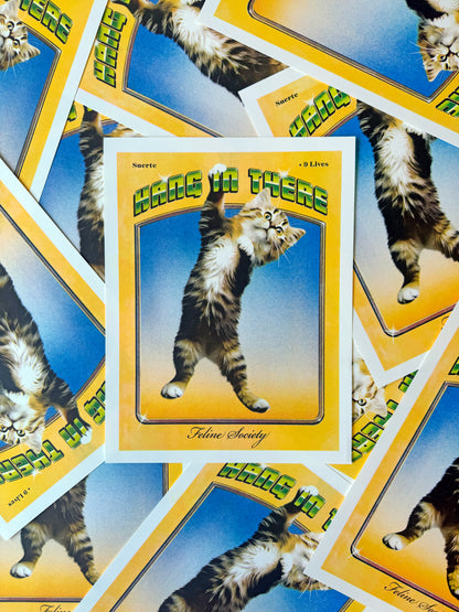 Adrian Contreras - Hang In There Risograph