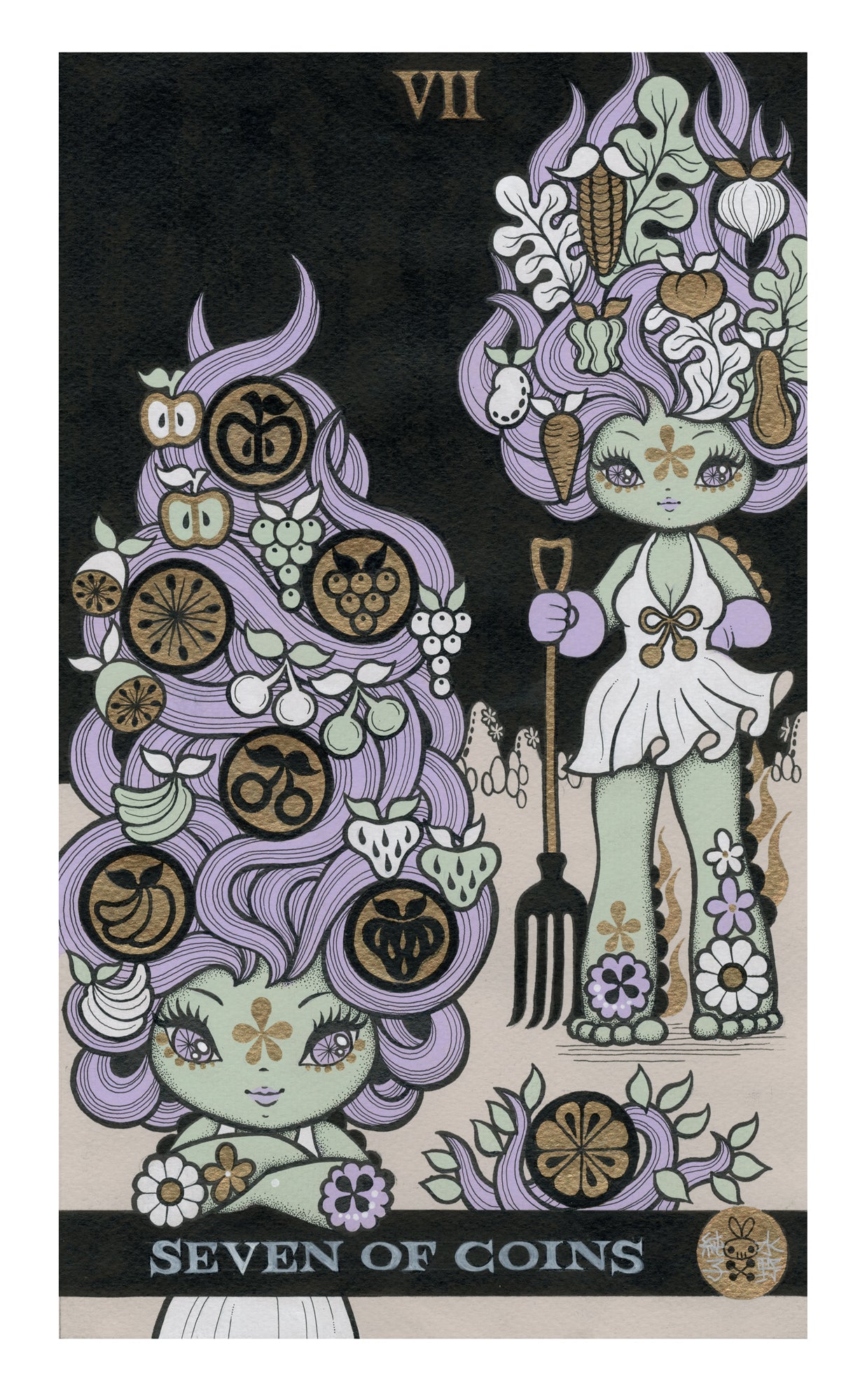 Junko Mizuno - Seven Of Coins: Garden Sisters