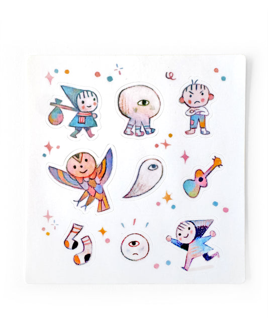 Matthew Forsythe - Aggie and the Ghost Sticker Sheet