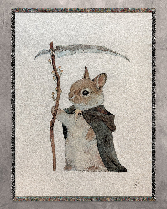 Lily Seika Jones - Death Bunny Blanket Tapestry (PREORDER)