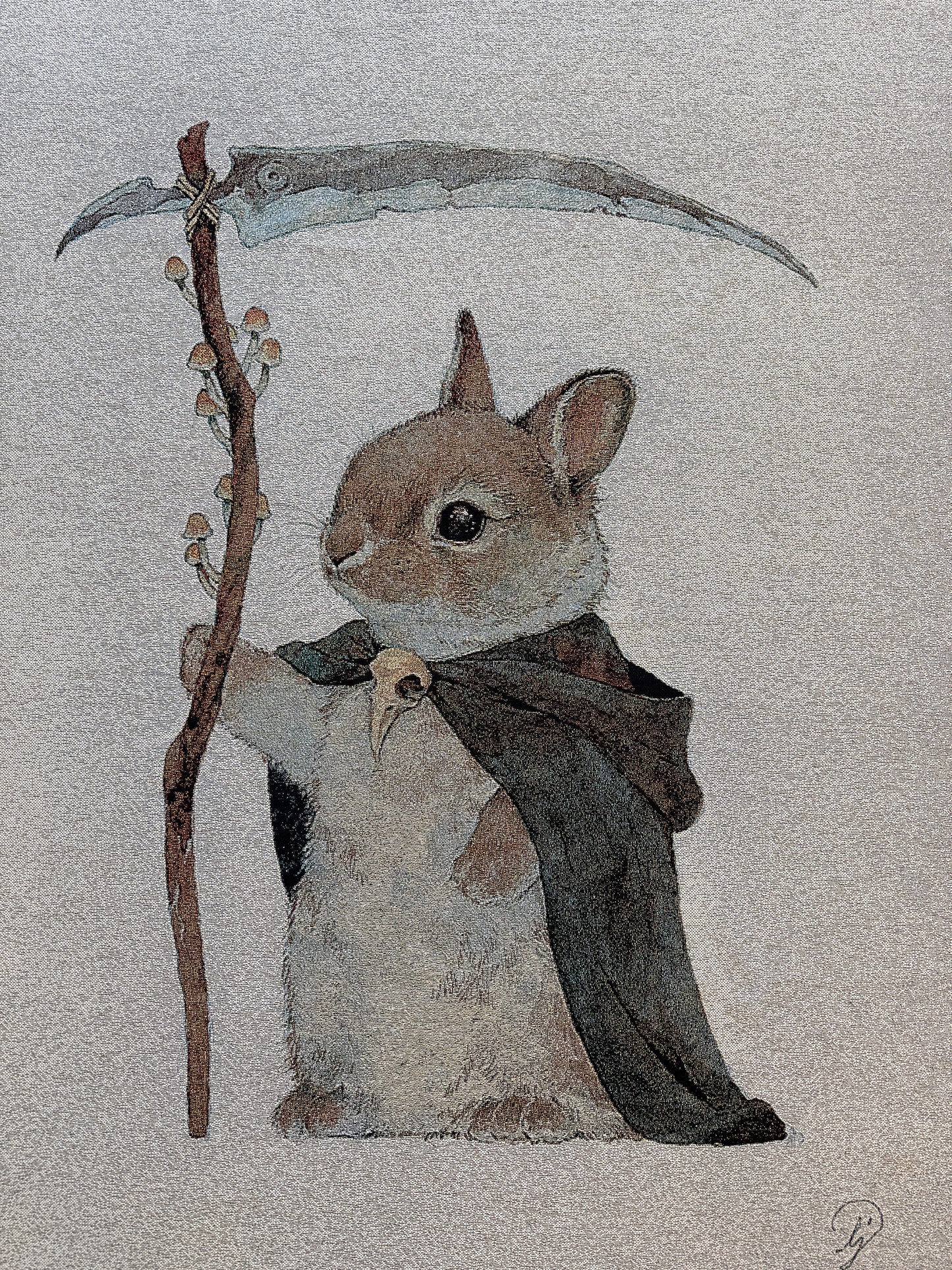 Lily Seika Jones - Death Bunny Blanket Tapestry (PREORDER)