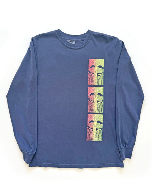 Tetsunori Tawaraya - Archivist Navy Long Sleeve Tee