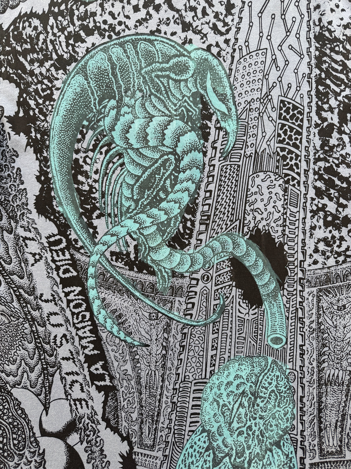 Tetsunori Tawaraya - Tarot Blue Hand Dyed Short Sleeve Tee