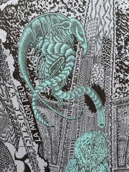 Tetsunori Tawaraya - Tarot Blue Hand Dyed Short Sleeve Tee