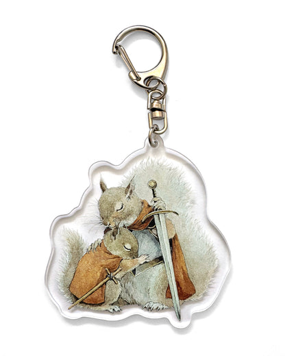 Lily Seika Jones - Squirrel Hug Keychain