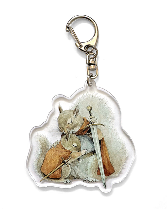 Lily Seika Jones - Squirrel Hug Keychain