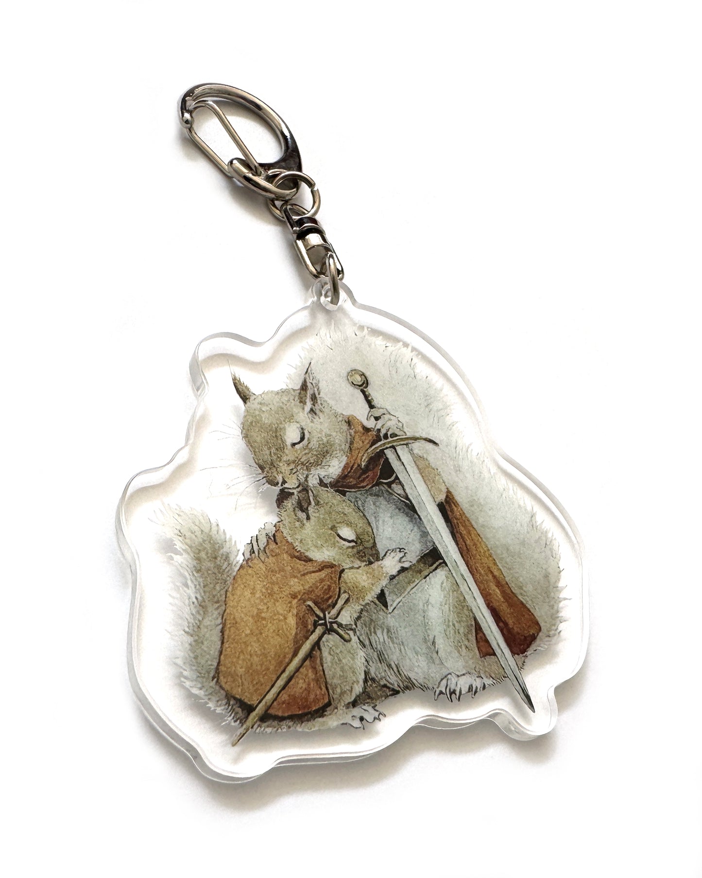 Lily Seika Jones - Squirrel Hug Keychain