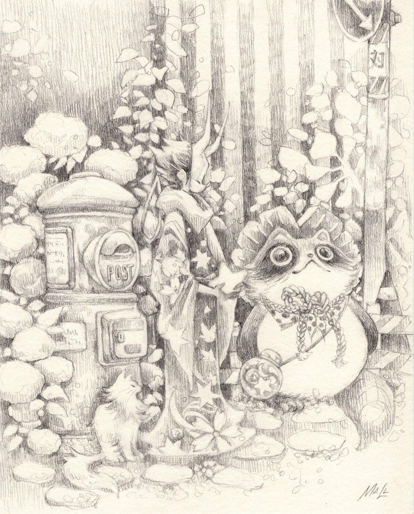 Mall - Postbox Spirits drawing