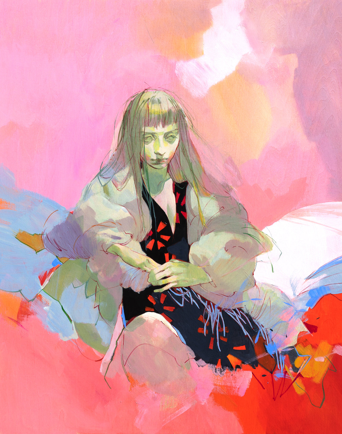 Eliza Ivanova - Study In Green and Pink