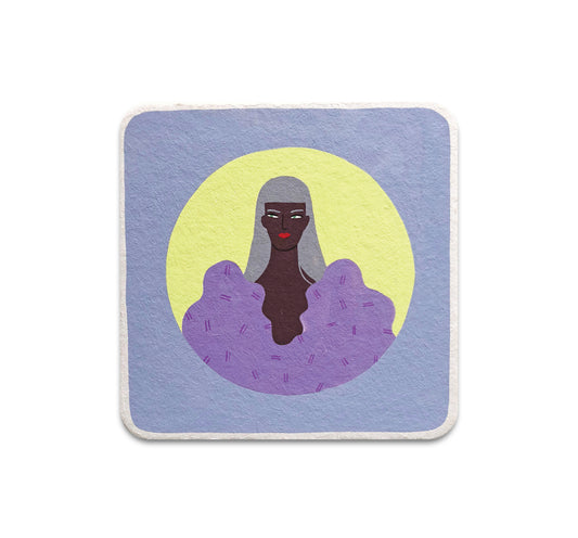 S3 Ayumi Takahashi - Purple Green Coaster