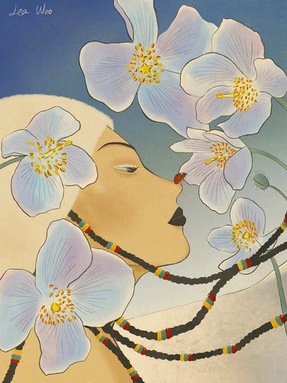 Lea Woo - Ice Bloom Print