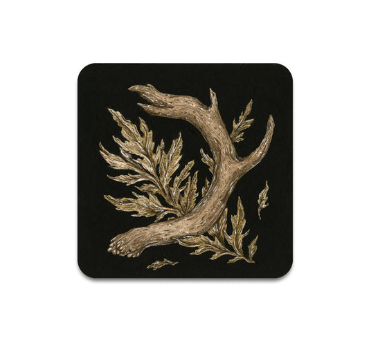 S3 Jessica Roux - Antler & Mugwort Coaster