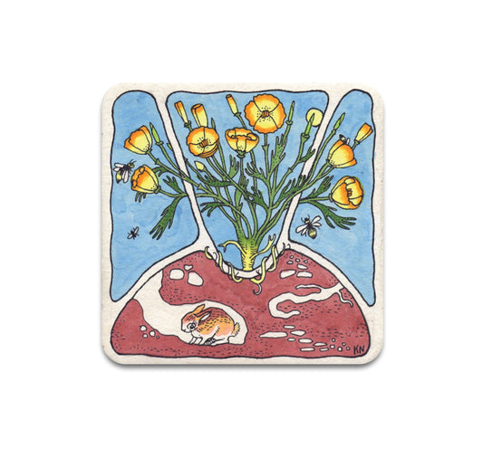 S3 Kathleen Neely - California Poppy Coaster