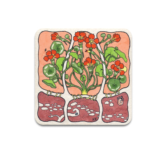 S3 Kathleen Neely - Monk's Cress Coaster