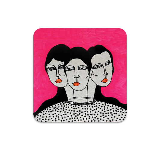 S3 Manuja Waldia - Three Headed Girl Coaster