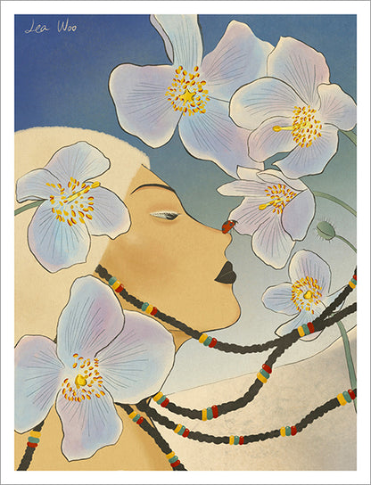 Lea Woo - Ice Bloom Print