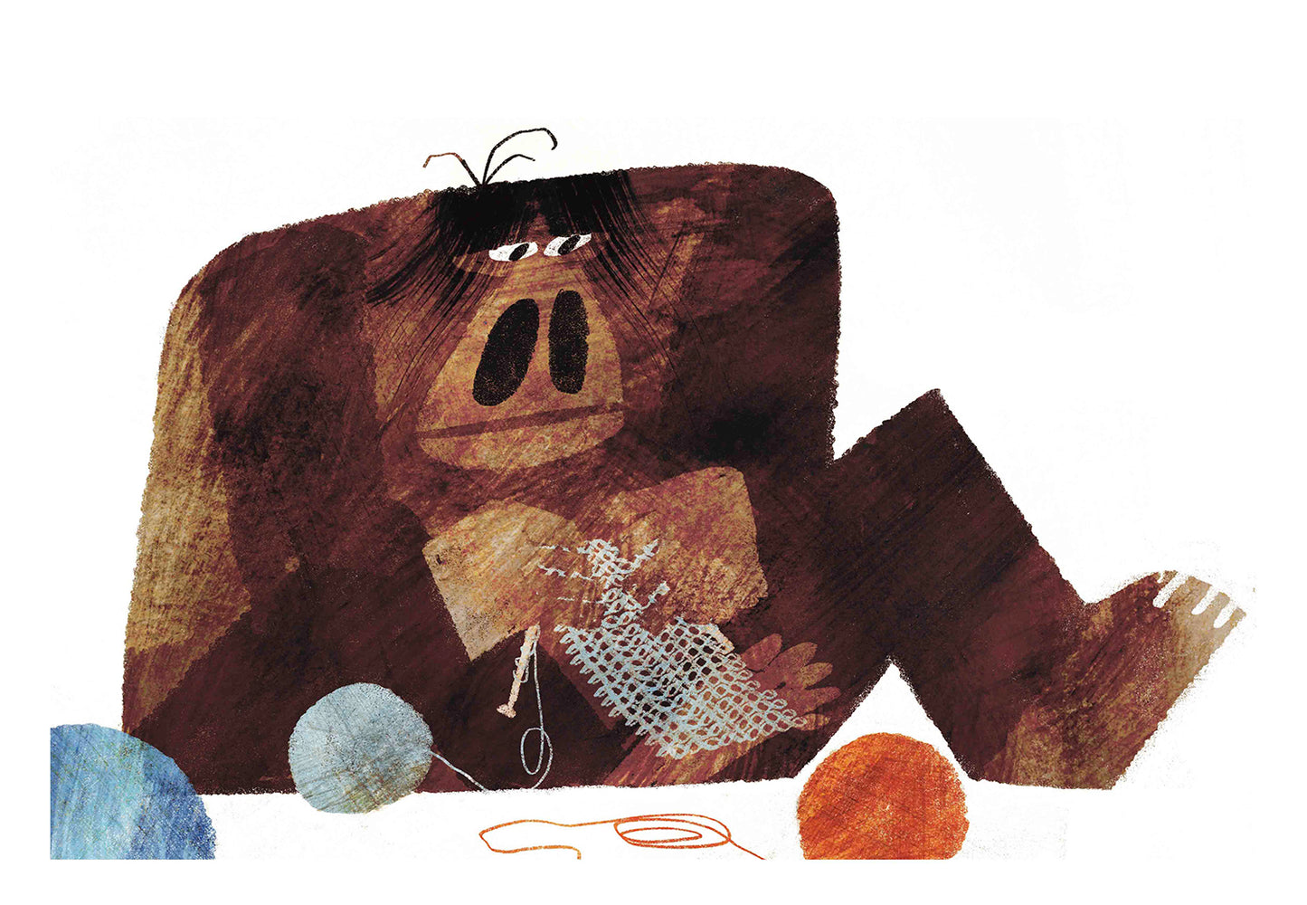 Nik Henderson - Bigfoot Likes to Knit Print